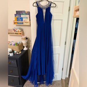 Sherri Hill Blue Evening Gown